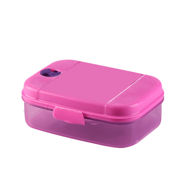 Trendy lunch Box Very practical design to use at school. Double-deck lunch box and movable plastic divider. Lunch box set + spoon, fork, and knife. High quality Plastic materials BPA Free. Keeps Food Fresh & conserves its flavors. Dishwasher safe Microwave safe