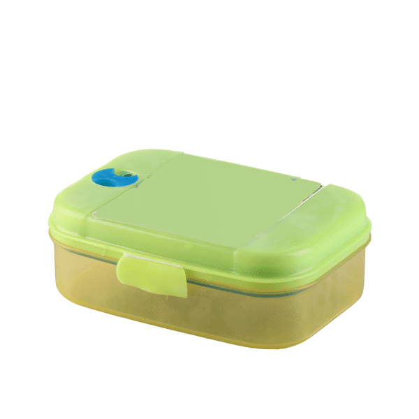 Trendy lunch Box Very practical design to use at school. Double-deck lunch box and movable plastic divider. Lunch box set + spoon, fork, and knife. High quality Plastic materials BPA Free. Keeps Food Fresh & conserves its flavors. Dishwasher safe Microwave safe