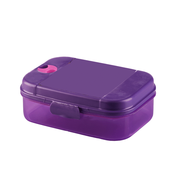 Trendy lunch Box Very practical design to use at school. Double-deck lunch box and movable plastic divider. Lunch box set + spoon, fork, and knife. High quality Plastic materials BPA Free. Keeps Food Fresh & conserves its flavors. Dishwasher safe Microwave safe