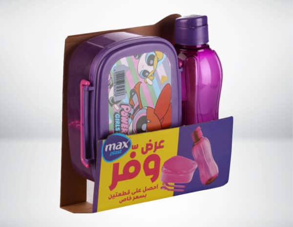 Set of Lunch Box+ Bottle Very practical design and elegant colors. High quality BPA free material .