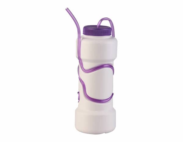 A bottle of water & juices for children.
Attractive design shape for children equipped with a flexible straw.
Keeps water fresh and preserves its flavours.
Plastic Bottle Made of high quality BPA free material.