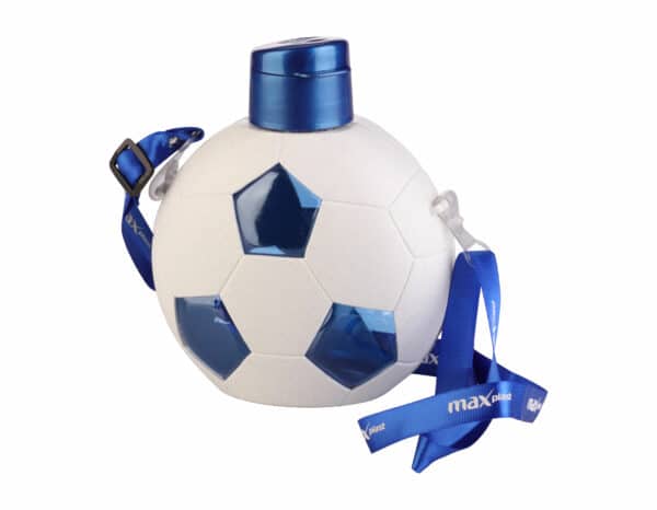 Max football water bottle


Make your children unique with a bottle with a different and Attractive shape and color.

Very practical design for school use with carrying strap.

Keeps Water Fresh & conserves its flavors.

High quality Plastic materials BPA Free.