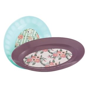 Oval Flower Plate