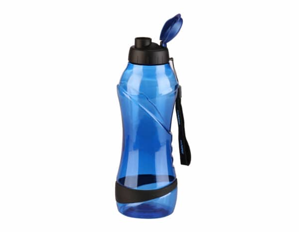 An elegant water bottle with an attractive design.
The design developed for great an experience and comfortable to hold.
Sealed to prevent water leakage.
Plastic Bottle Made from high quality BPA free material.
Dishwasher safe for easy cleaning, freezer safe.