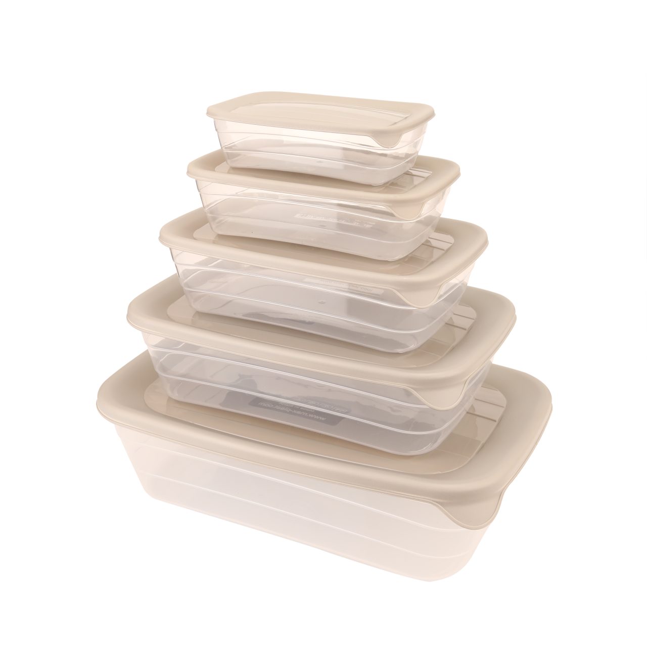 Total Solution® 5-cup Rectangular Plastic Food Storage Container with Lid