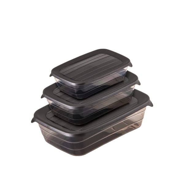 Rectangular food container  -  easy locking keep food fresher for longer. - Fridge, Freezer, Microwave (without lid) and Dishwasher safe (top rack) - Perfect for storing meat, vegetables, fruits, food packets, cheese, dried foods and much more. -  BPA-Free plastic for everyday use.