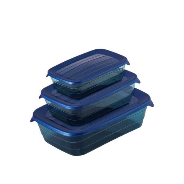 Rectangular food container  -  easy locking keep food fresher for longer. - Fridge, Freezer, Microwave (without lid) and Dishwasher safe (top rack) - Perfect for storing meat, vegetables, fruits, food packets, cheese, dried foods and much more. -  BPA-Free plastic for everyday use.