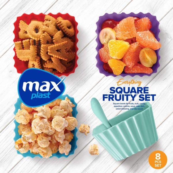 Square Fruity set of 4